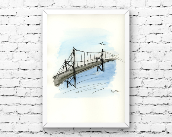 Watercolor 2193 Art Print