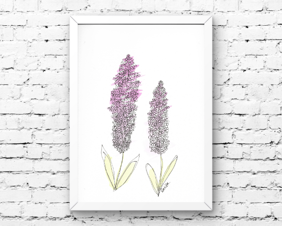 Watercolor 2039 Art Print
