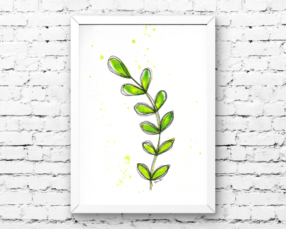 Watercolor 2027 Art Print