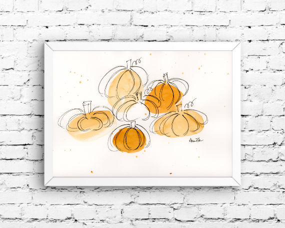 Watercolor 2179 Art Print
