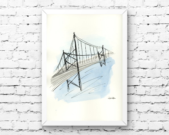 Watercolor 2185 Art Print