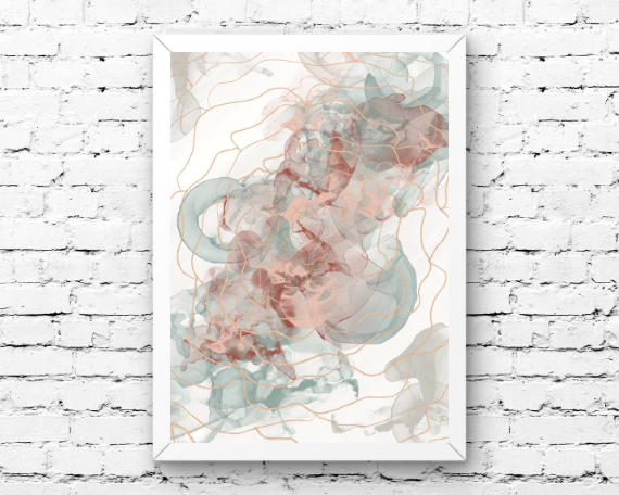 Copper Colored Art Print