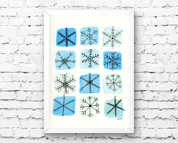 Watercolor 2172 Art Print