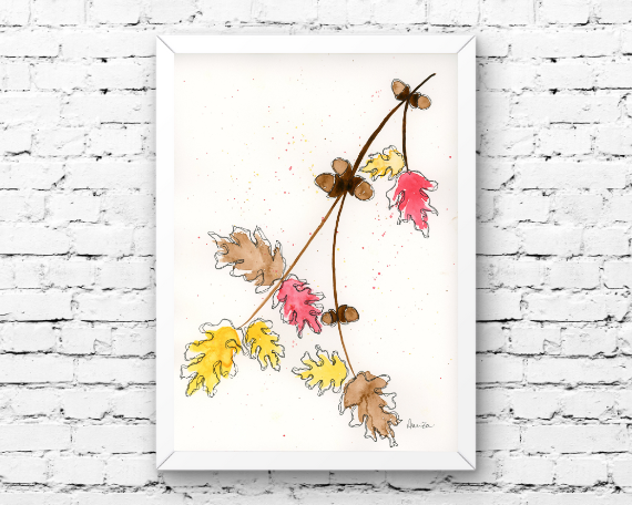 Watercolor 2206 Art Print
