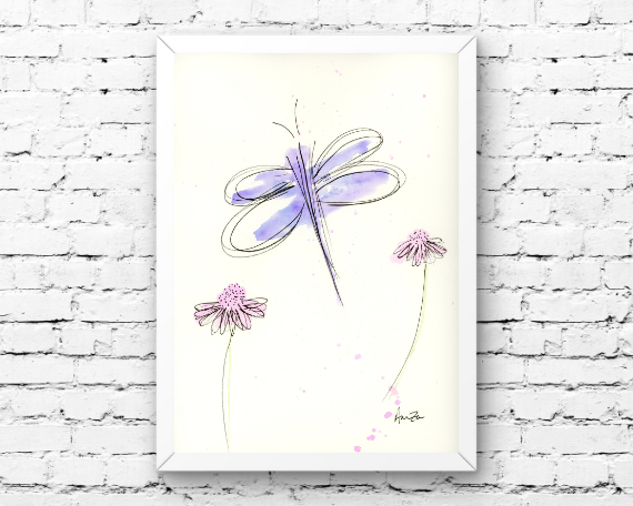 Watercolor 2217 Art Print