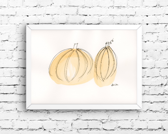 Watercolor 2187 Art Print