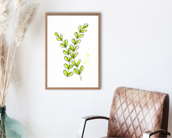 Watercolor 2028 Art Print