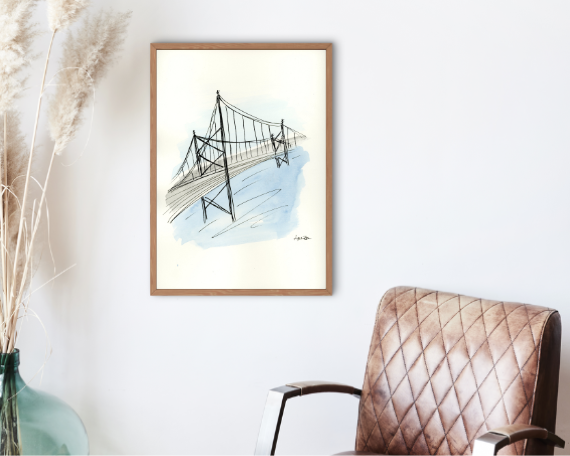 Watercolor 2185 Art Print