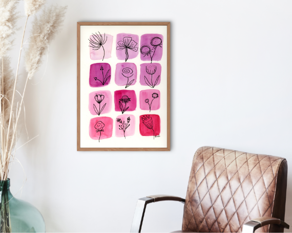 Watercolor 2190 Art Print