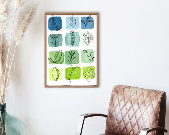 Watercolor 2056 Art Print