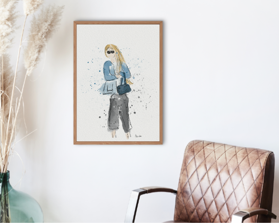 Watercolor 2284 Art Print