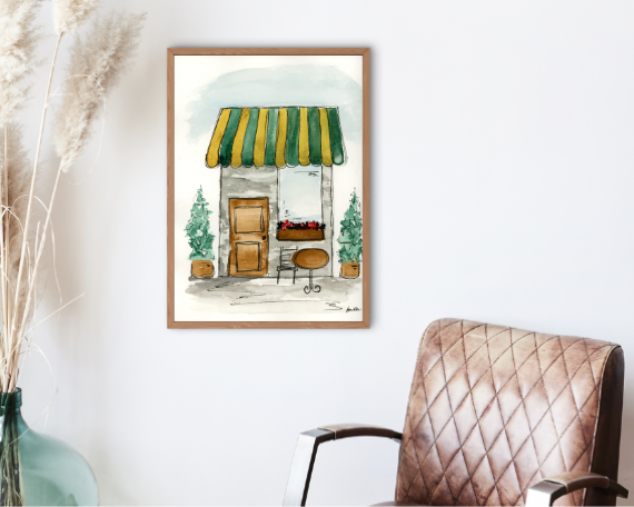 Watercolor 2208 Art Print