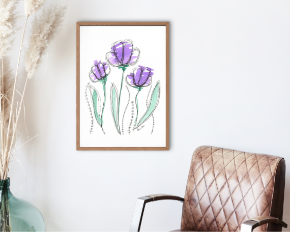 Watercolor 2035 Art Print