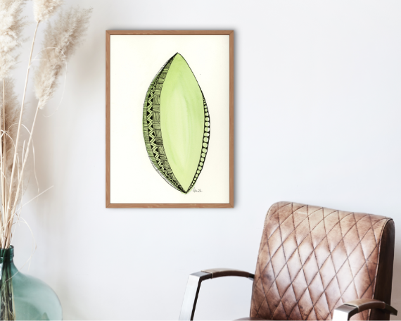 Watercolor 2225 Art Print