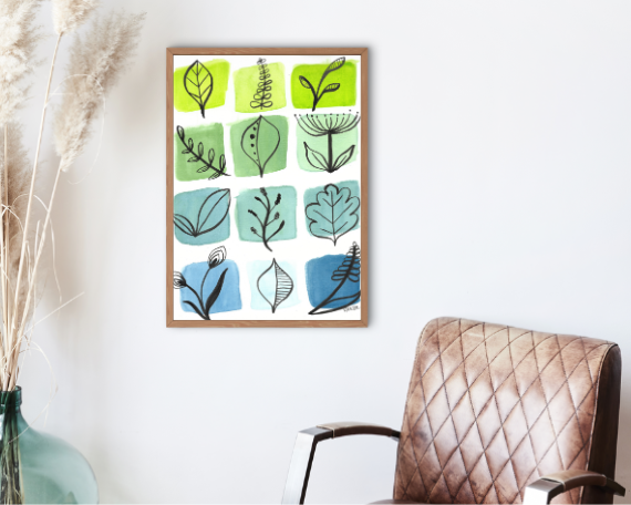 Watercolor 2055 Art Print