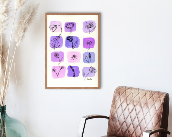 Watercolor 2219 Art Print