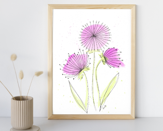 Watercolor 2054 Art Print