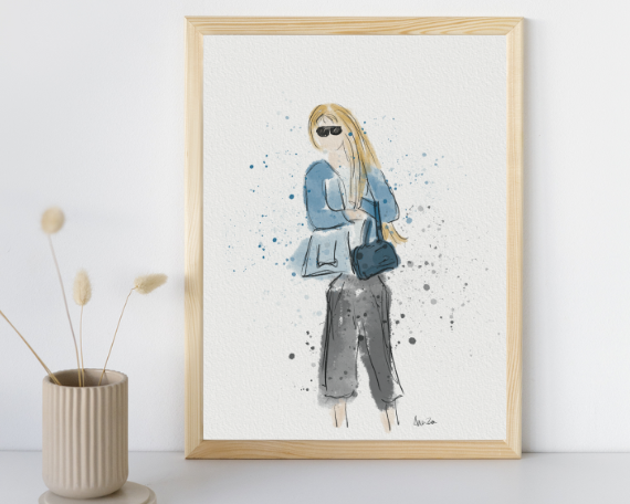 Watercolor 2284 Art Print