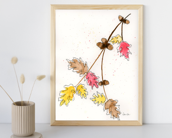 Watercolor 2206 Art Print