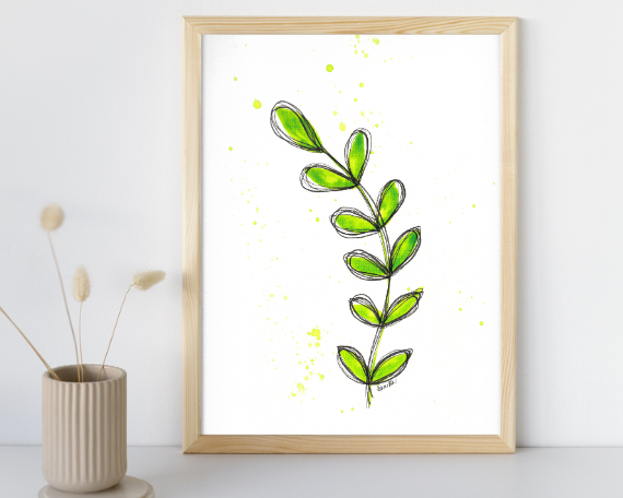 Watercolor 2027 Art Print