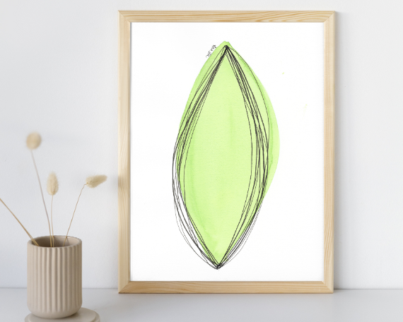 Watercolor 2057 Art Print