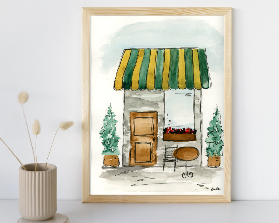 Watercolor 2208 Art Print