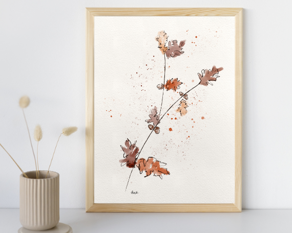 Watercolor 2248 Art Print
