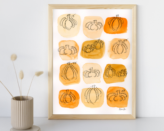 Watercolor 2204 Art Print