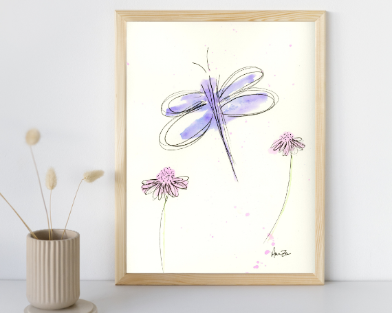 Watercolor 2217 Art Print