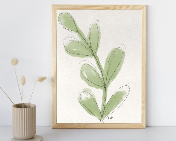 Watercolor 2249 Art Print