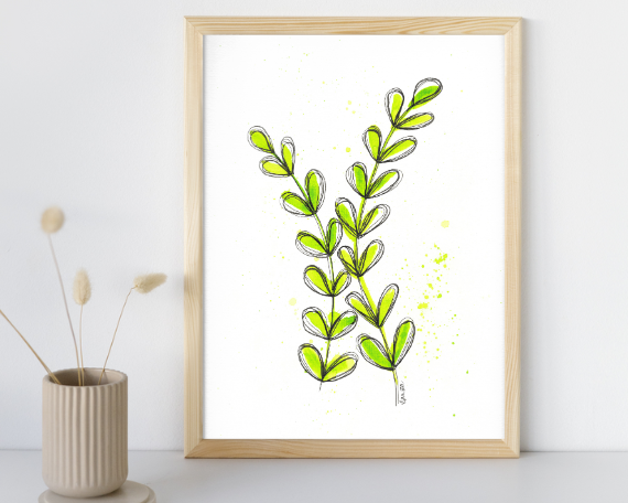 Watercolor 2028 Art Print