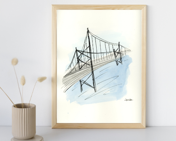Watercolor 2185 Art Print