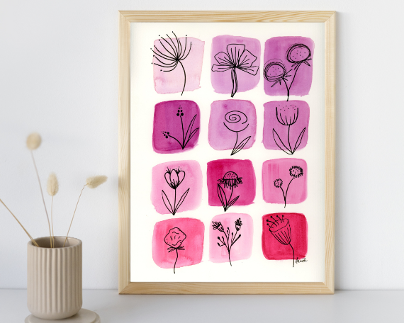 Watercolor 2190 Art Print