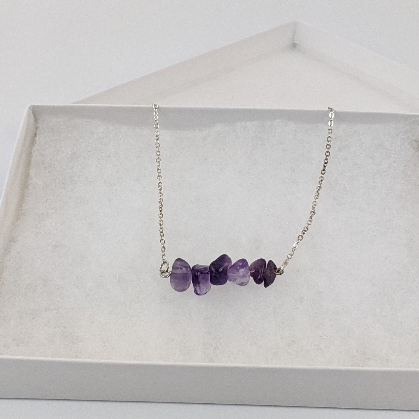 Amethyst Bar Necklace