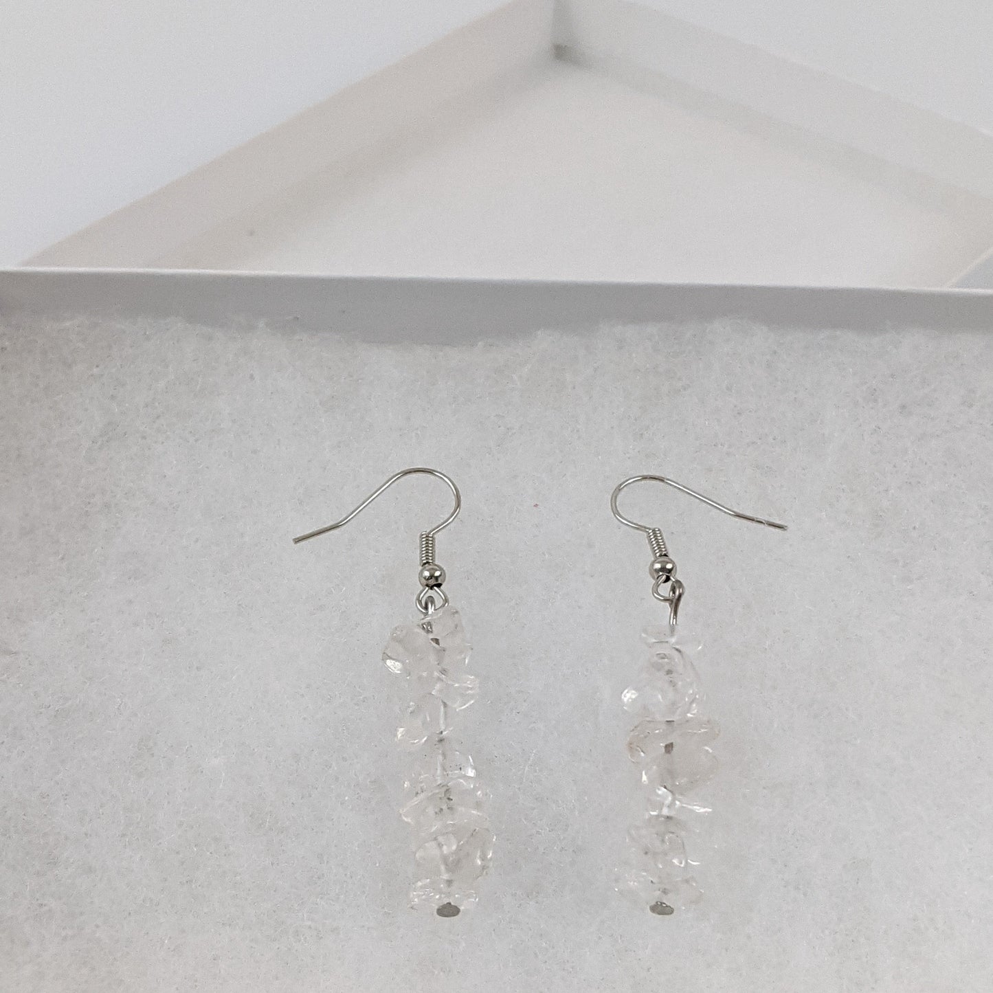 Crystal Quartz Dangle Earrings