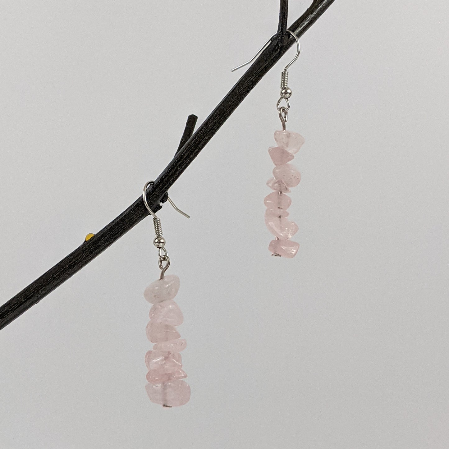 Rose Quartz Dangle Earrings
