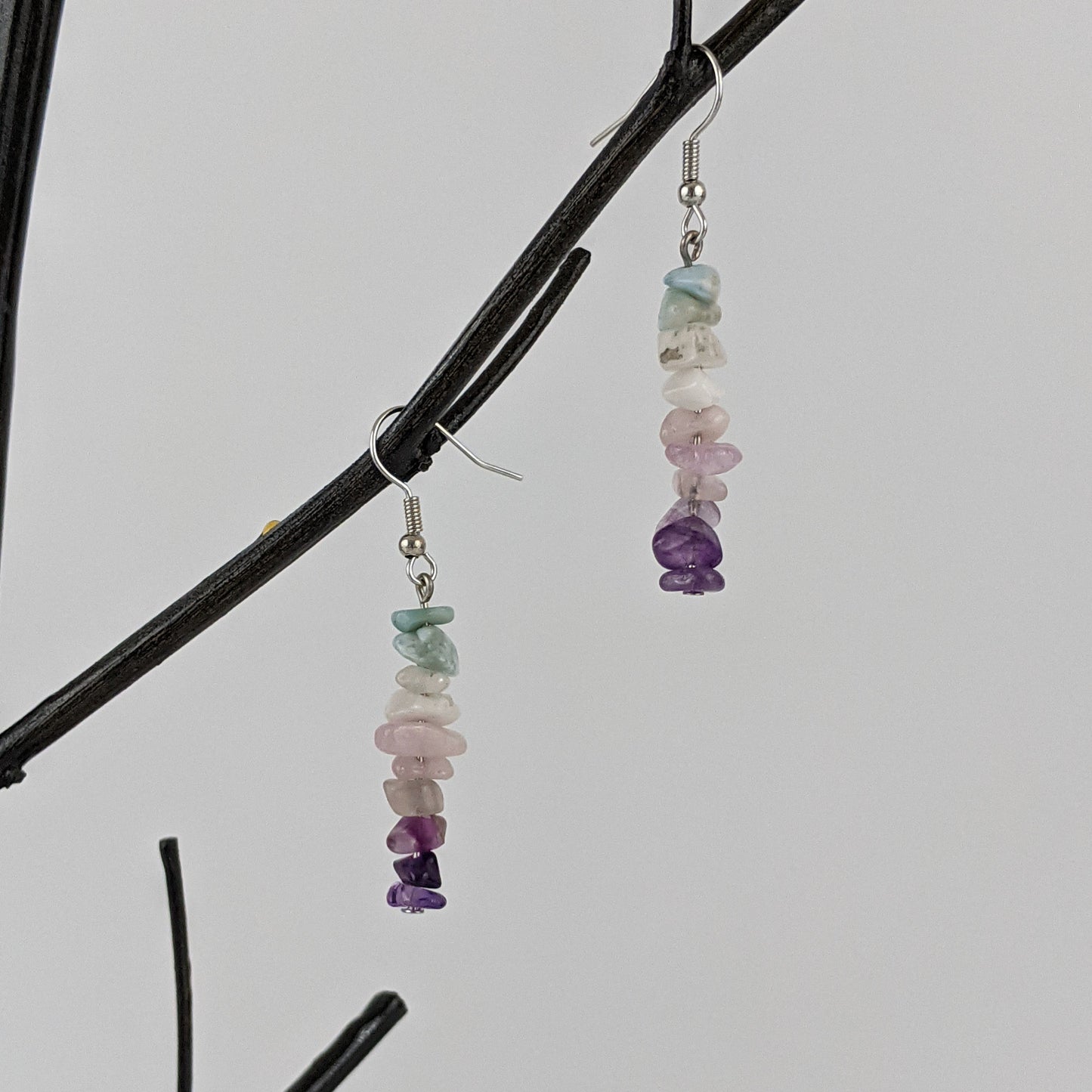 Capricorn Bar Necklace and Dangle Earrings Set