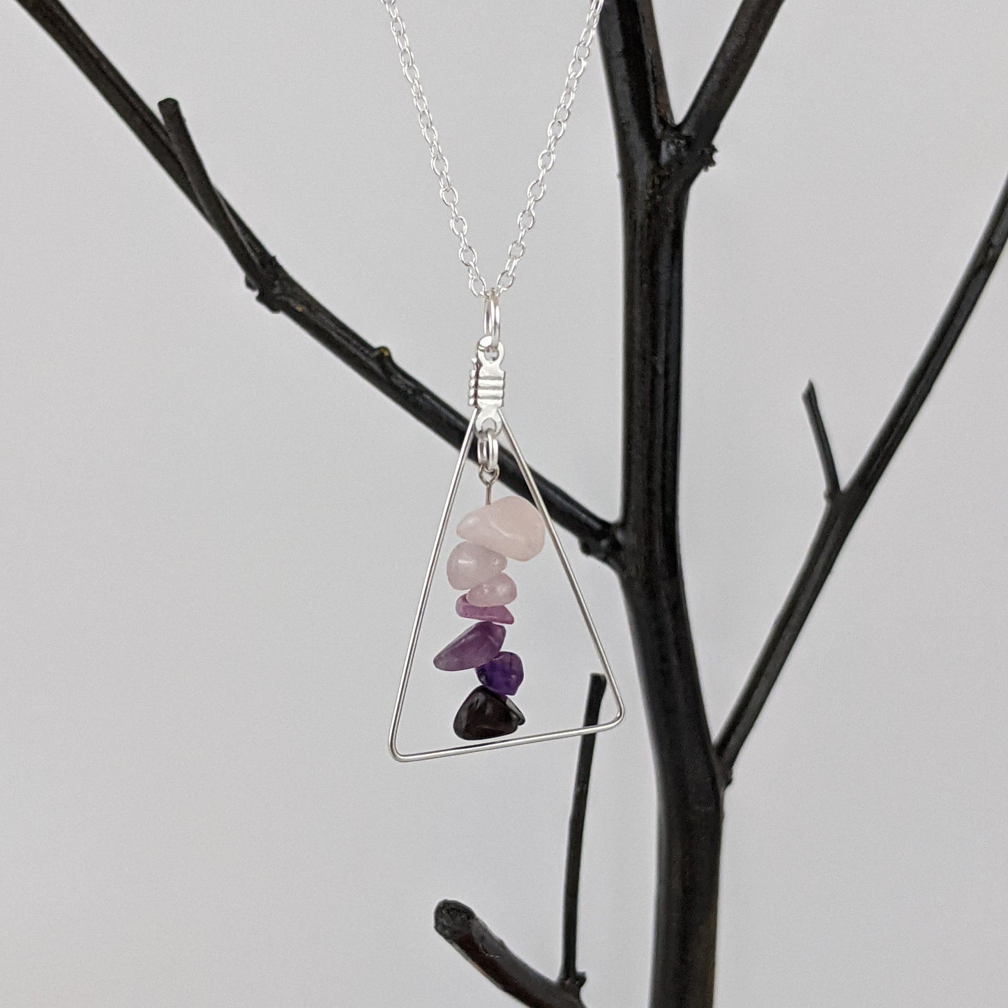 Virgo Triangle Pendant Necklace