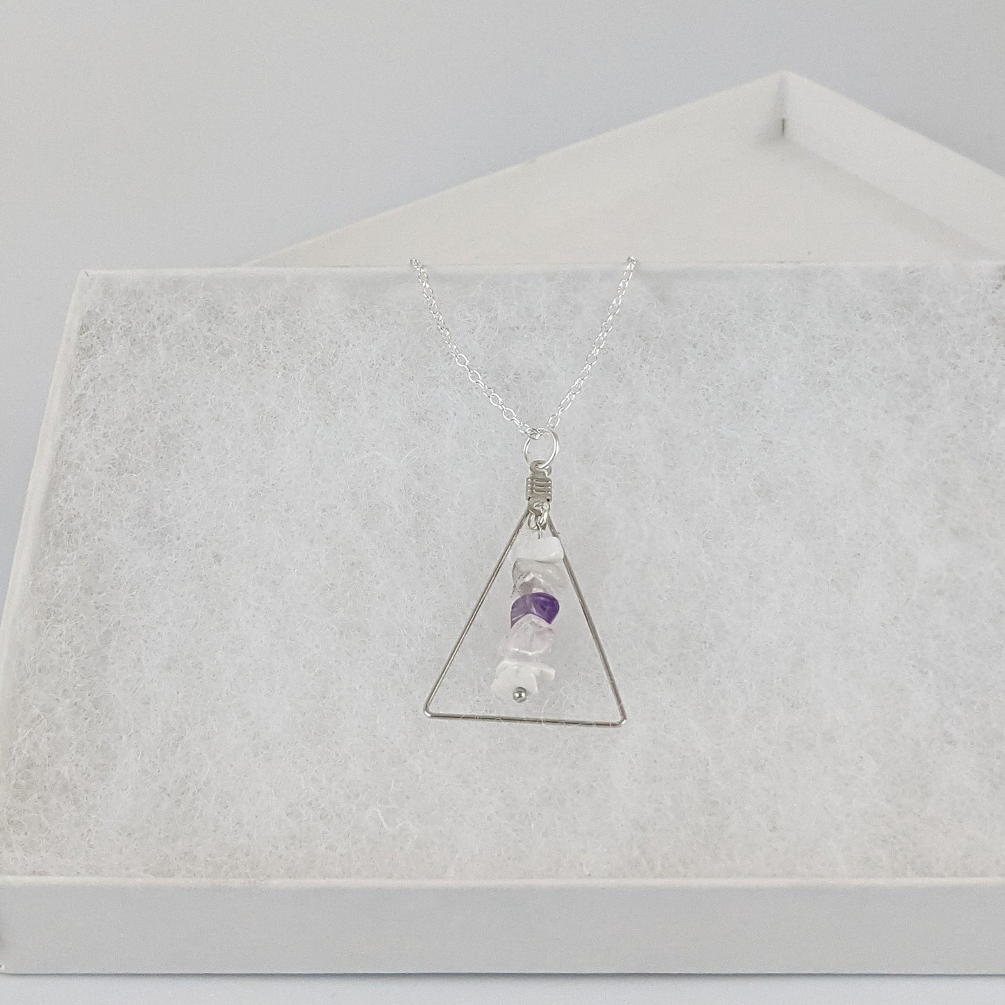 Aries Triangle Pendant Necklace