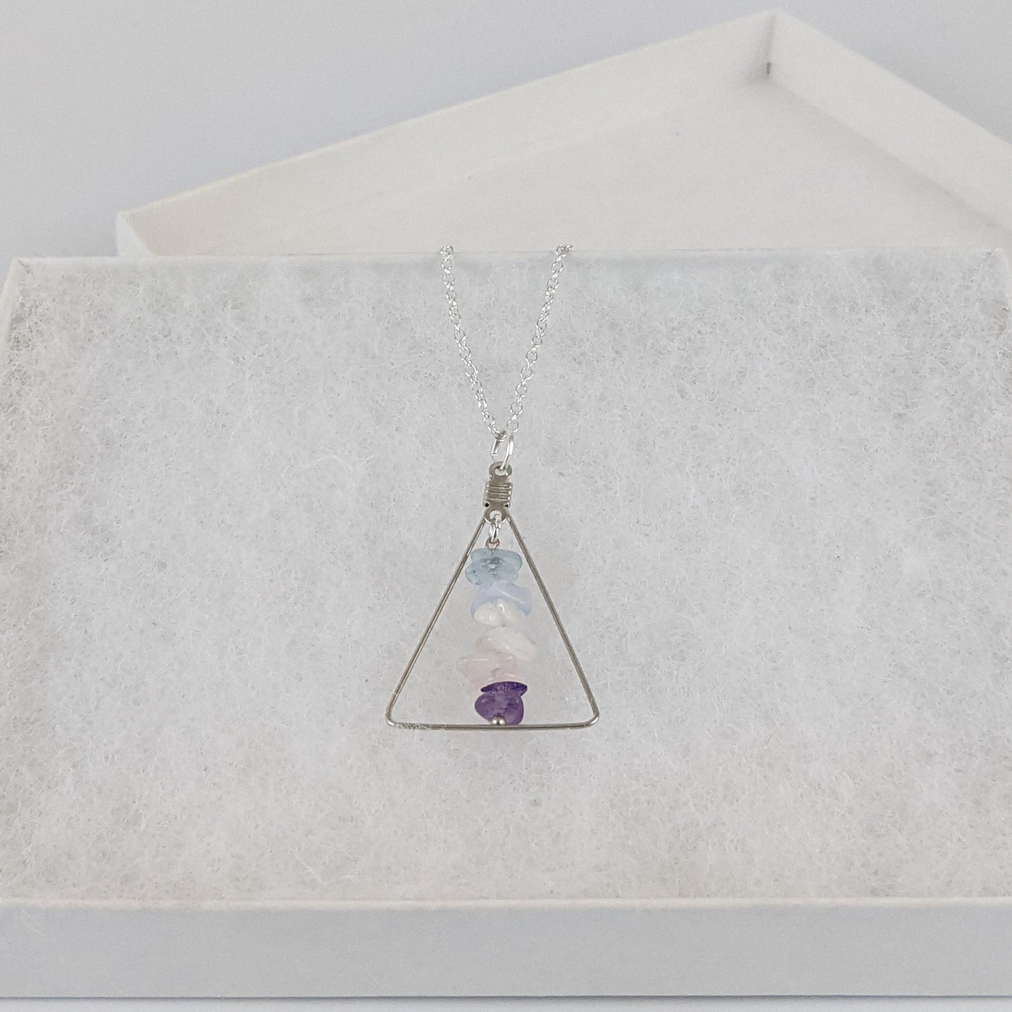 Pisces Triangle Pendant Necklace