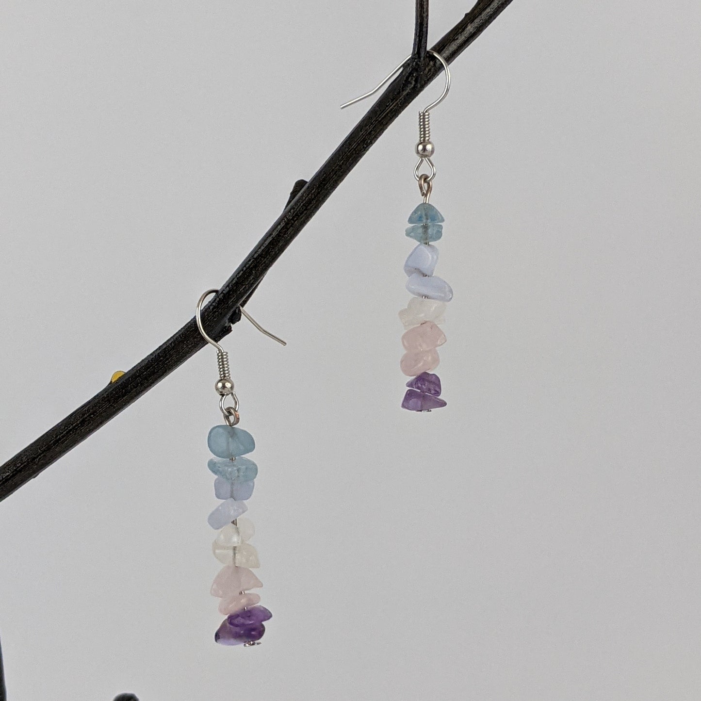 Pisces Bar Necklace and Dangle Earrings Set