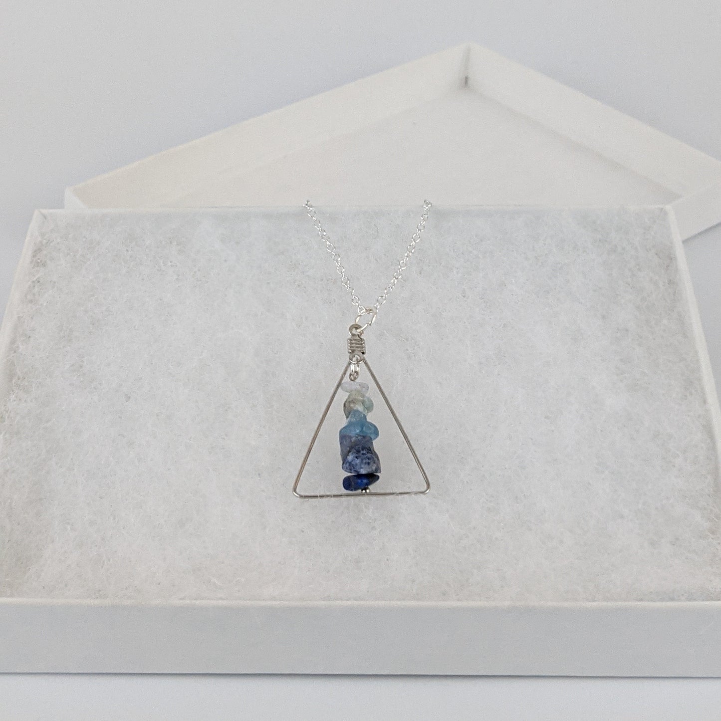 Libra Triangle Pendant Necklace