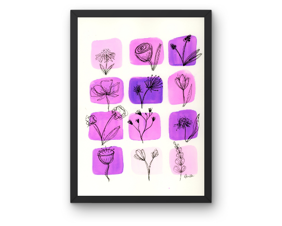 Watercolor 2182 Art Print