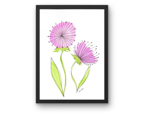 Watercolor 2040 Art Print