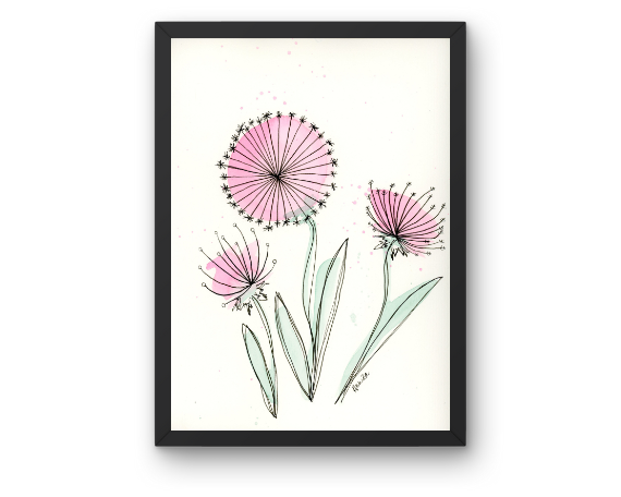 Watercolor 2180 Art Print