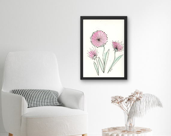 Watercolor 2180 Art Print