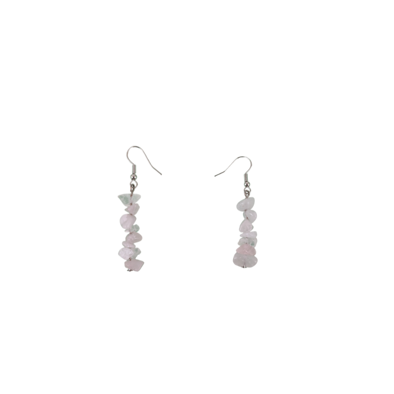 Rose Quartz Dangle Earrings