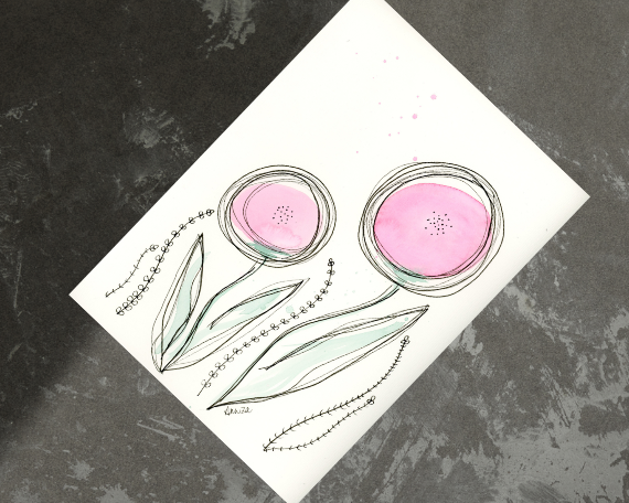 Watercolor 2171 Art Print