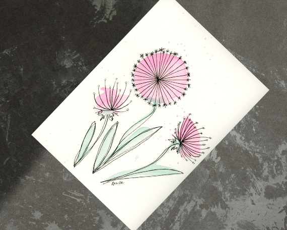 Watercolor 2180 Art Print