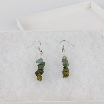 Good Vibes: Grounding and Resilience Dangle Earrings